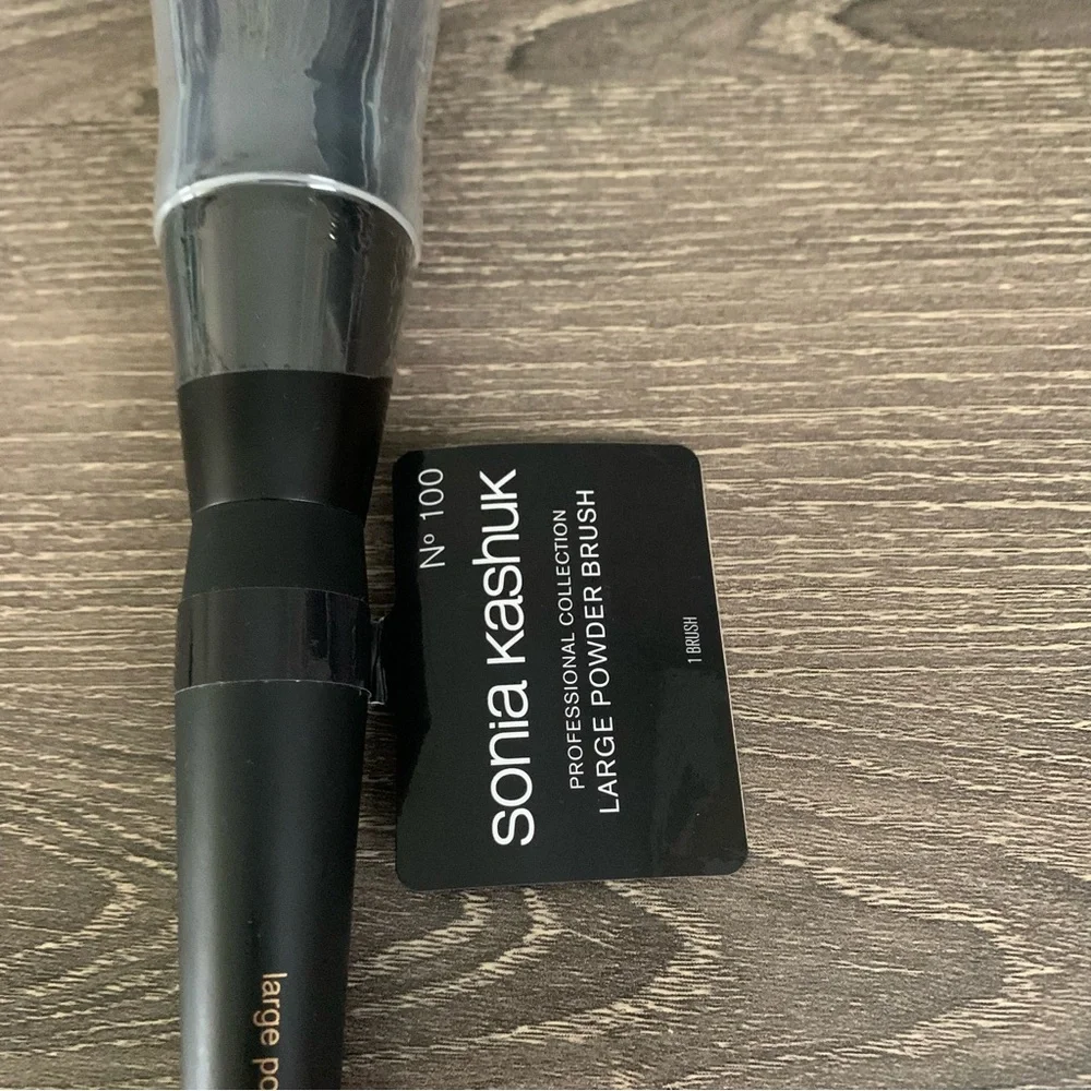 Sonia Kashuk Number 100 Large Powder Brush Black New Professional